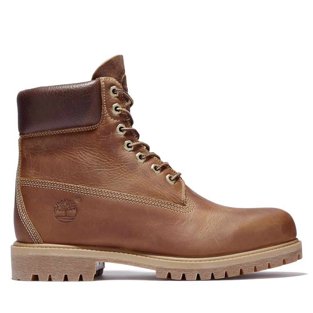 Timberland 6-Inch Μποτακια Ανδρικα Καφε - Heritage Waterproof - Greece 8069742-BV